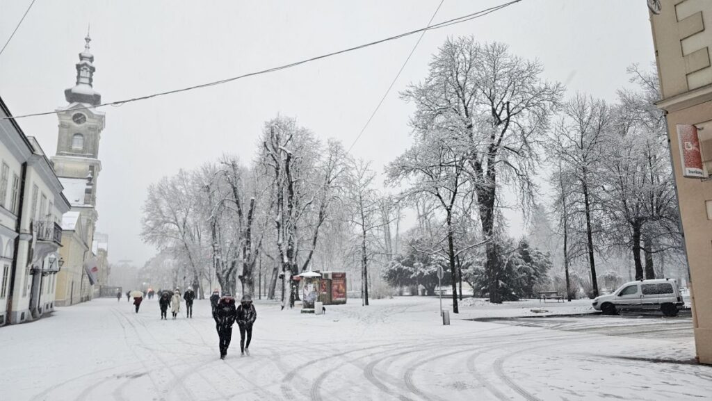 Foto Zimska Idila U Centru Bjelovara Bjelovar Live